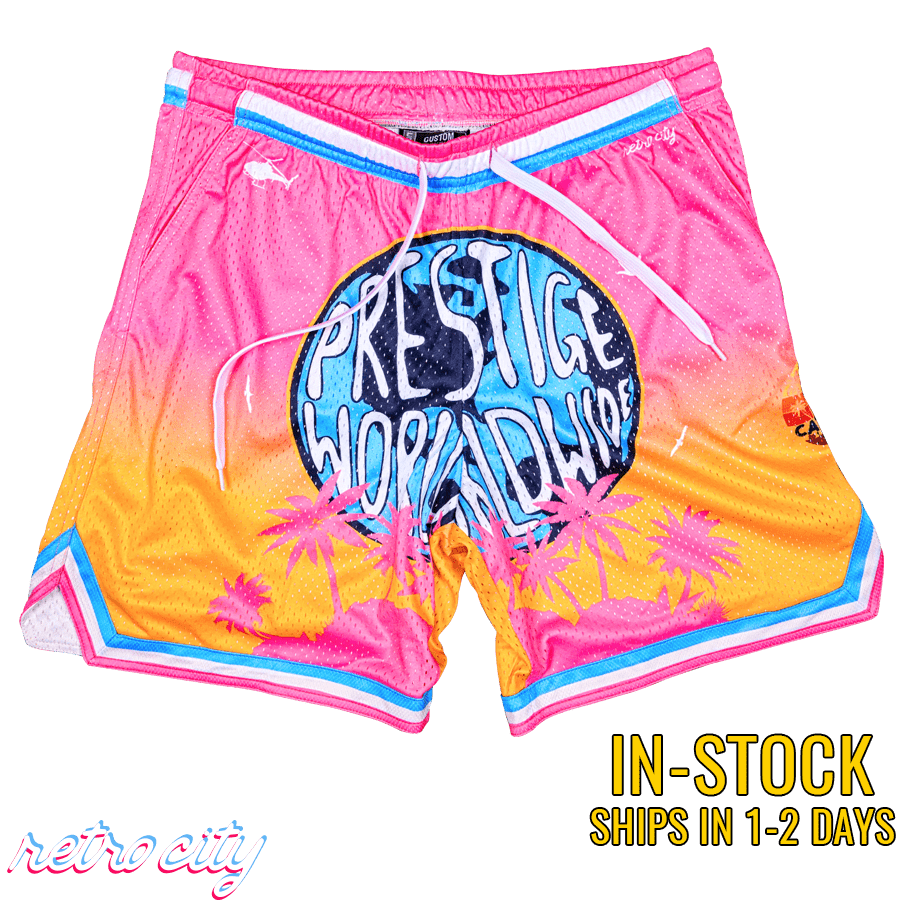 Triton Prestige Worldwide Step Brothers Retro Mesh Gym Shorts