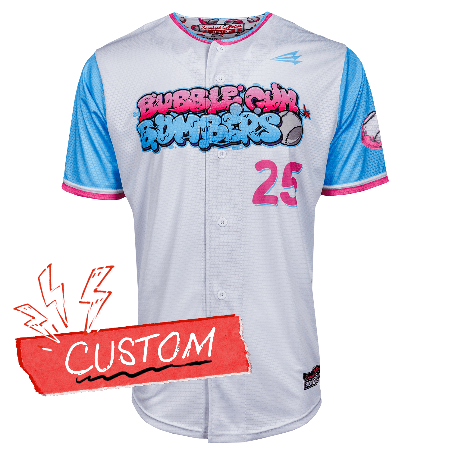 Bubblegum Bombers Lifestyle Baseball Jersey