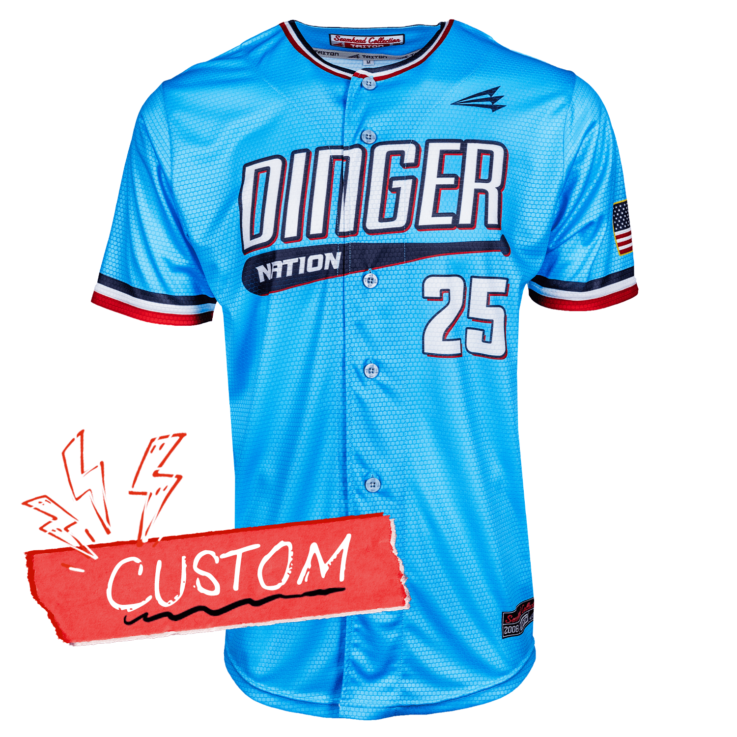 Dinger Nation USA Lifestyle Baseball Jersey