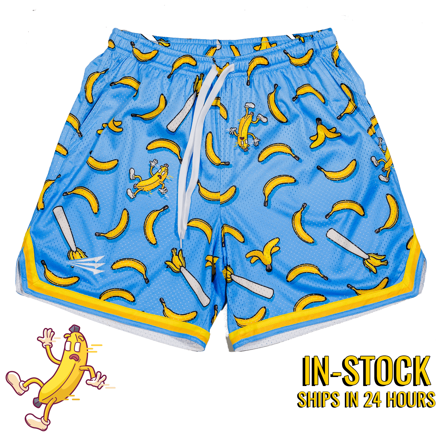 Nukes N Naners Bananas Retro Baseball Lifestyle Shorts Triton