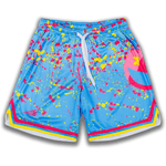 Smiley K Paint Splatter Mesh Lifestyle Baseball Shorts *IN-STOCK*