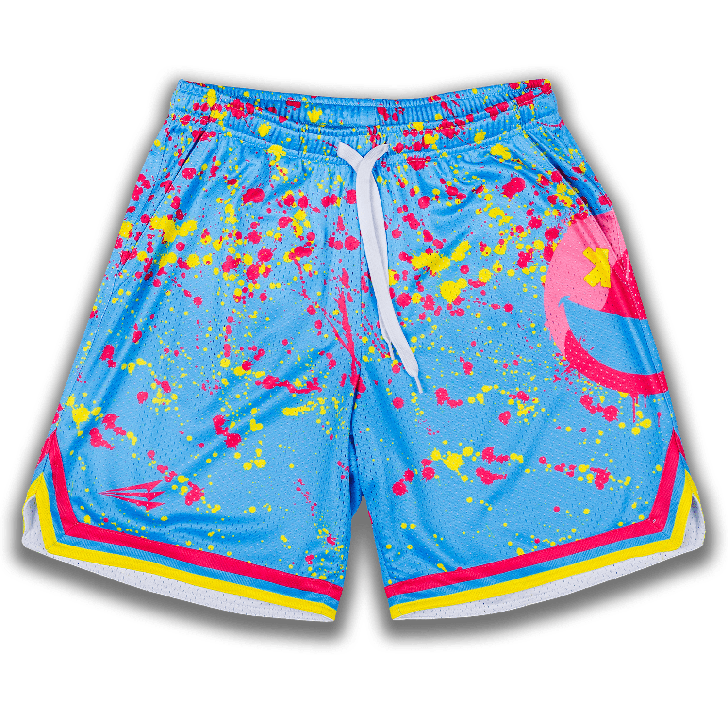 Smiley K Paint Splatter Mesh Lifestyle Baseball Shorts *IN-STOCK*