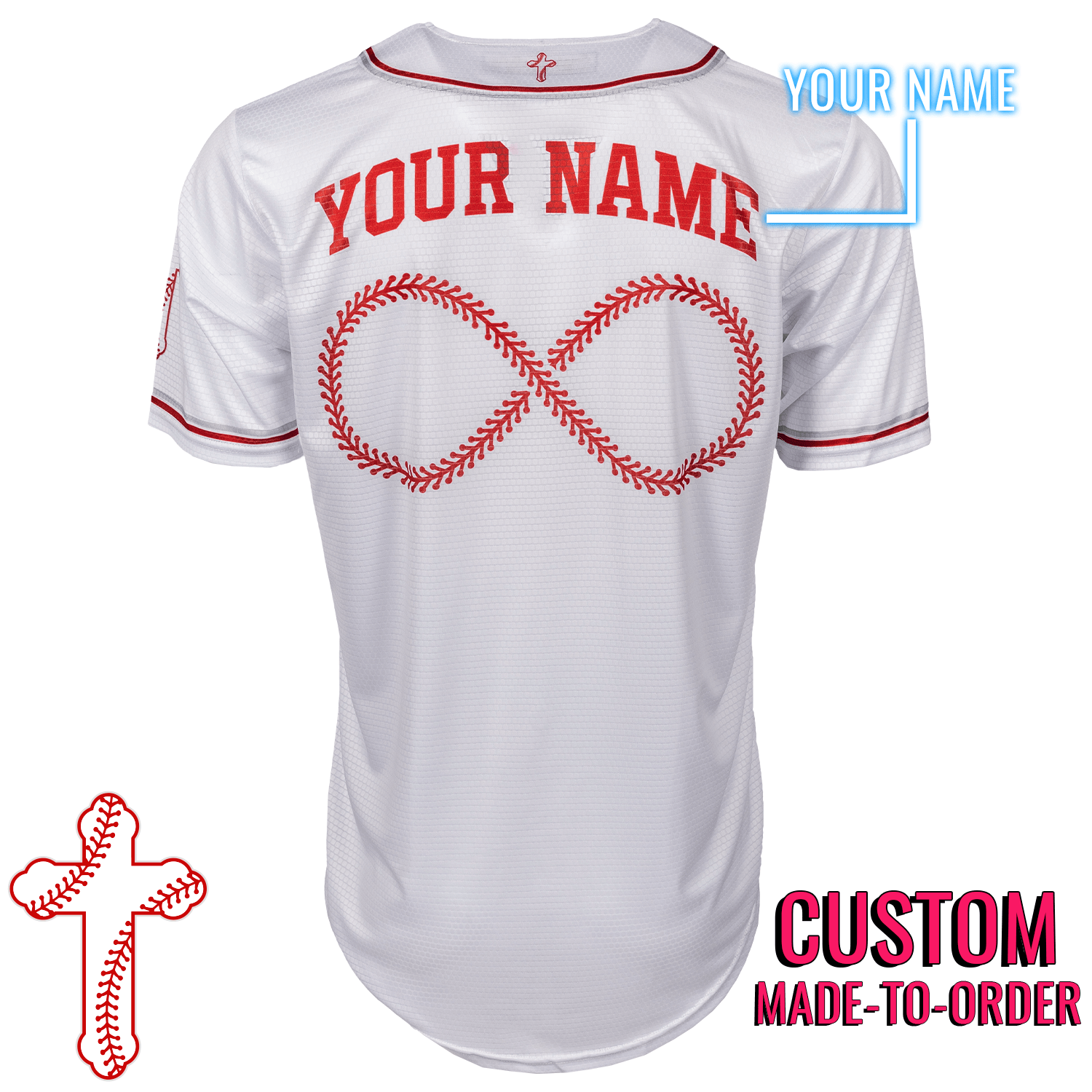 Baseball Seam Cross Baseball Jersey