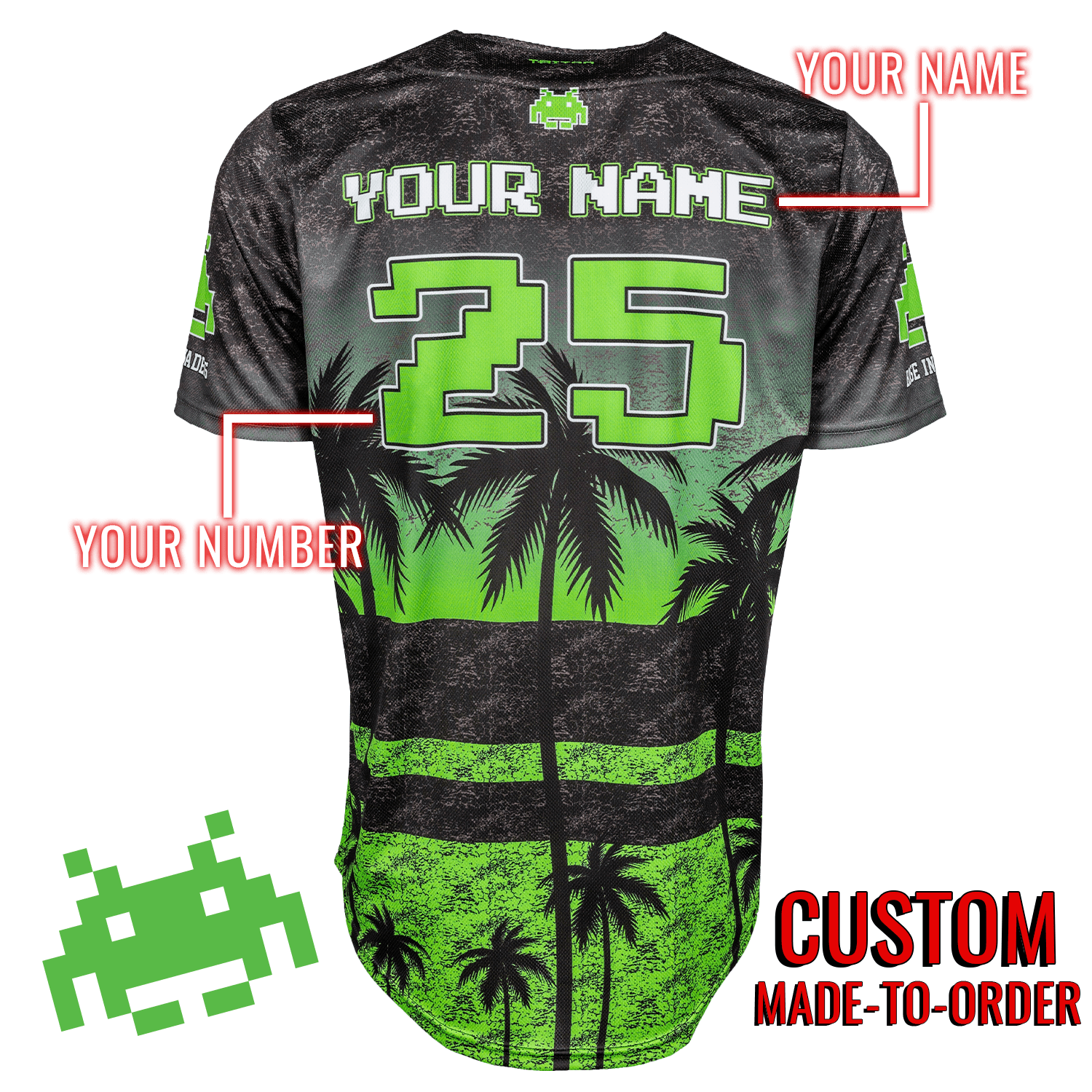 Base Invaders Lifestyle Baseball Jersey