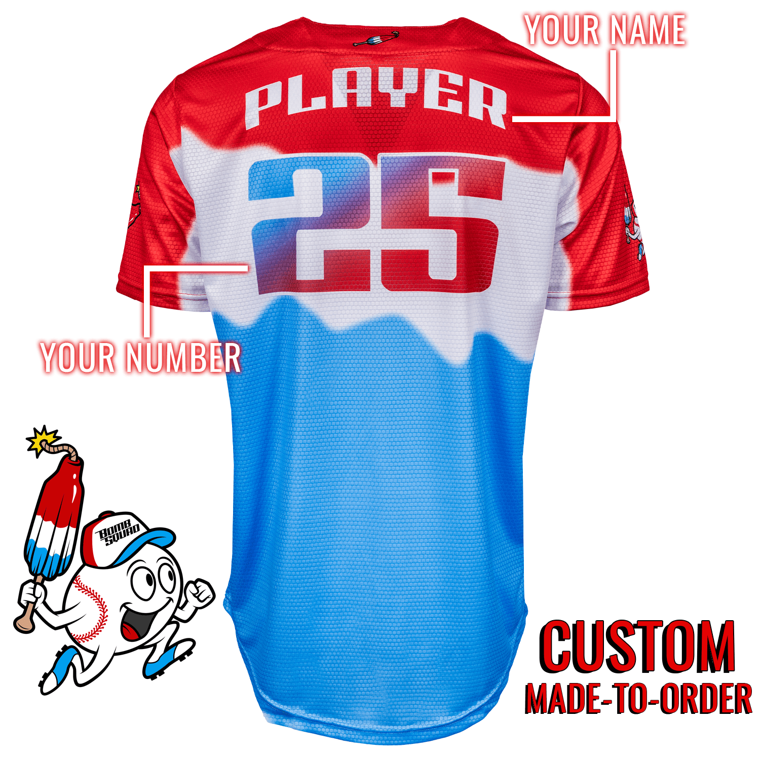 Bomb Squad Pop Lifestyle Baseball Jersey