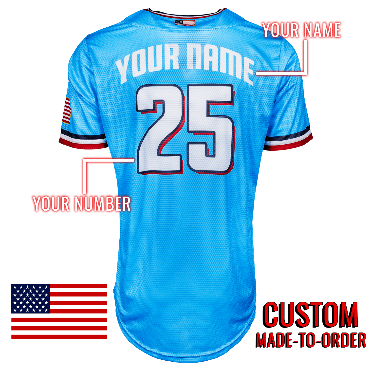 Dinger Nation USA Lifestyle Baseball Jersey