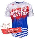 Dinger Nation Triton Custom Baseball Jersey Shirt