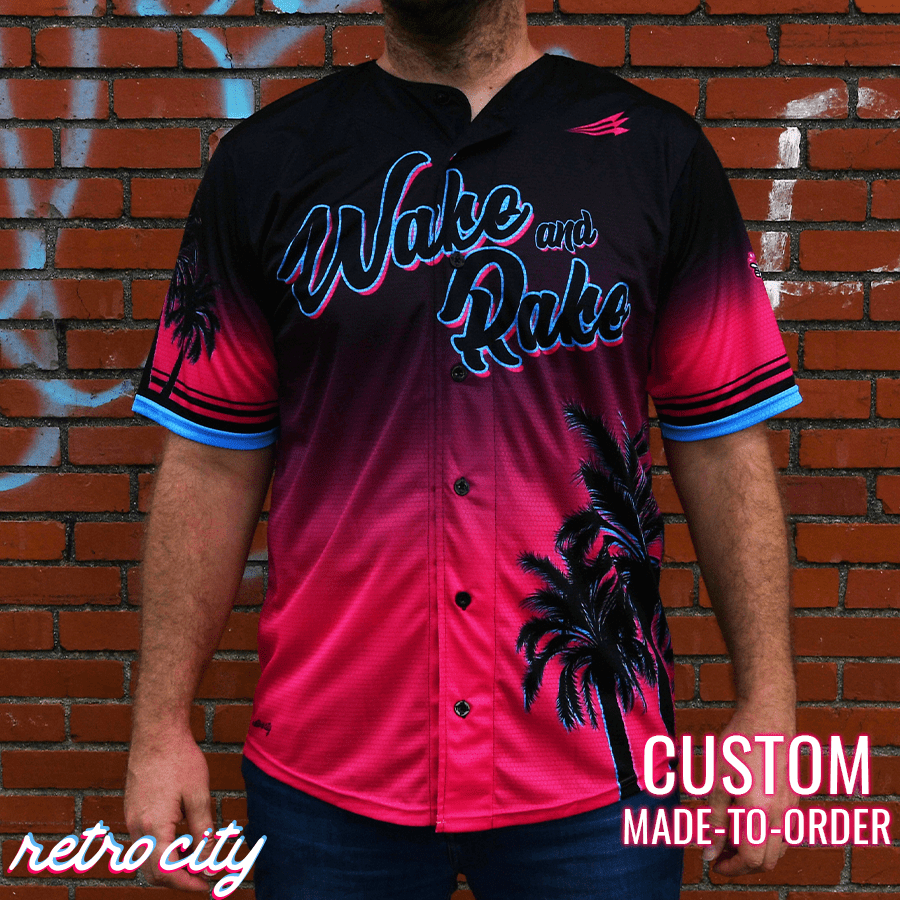 Wake and Rake Triton Custom Baseball Jersey Shirt