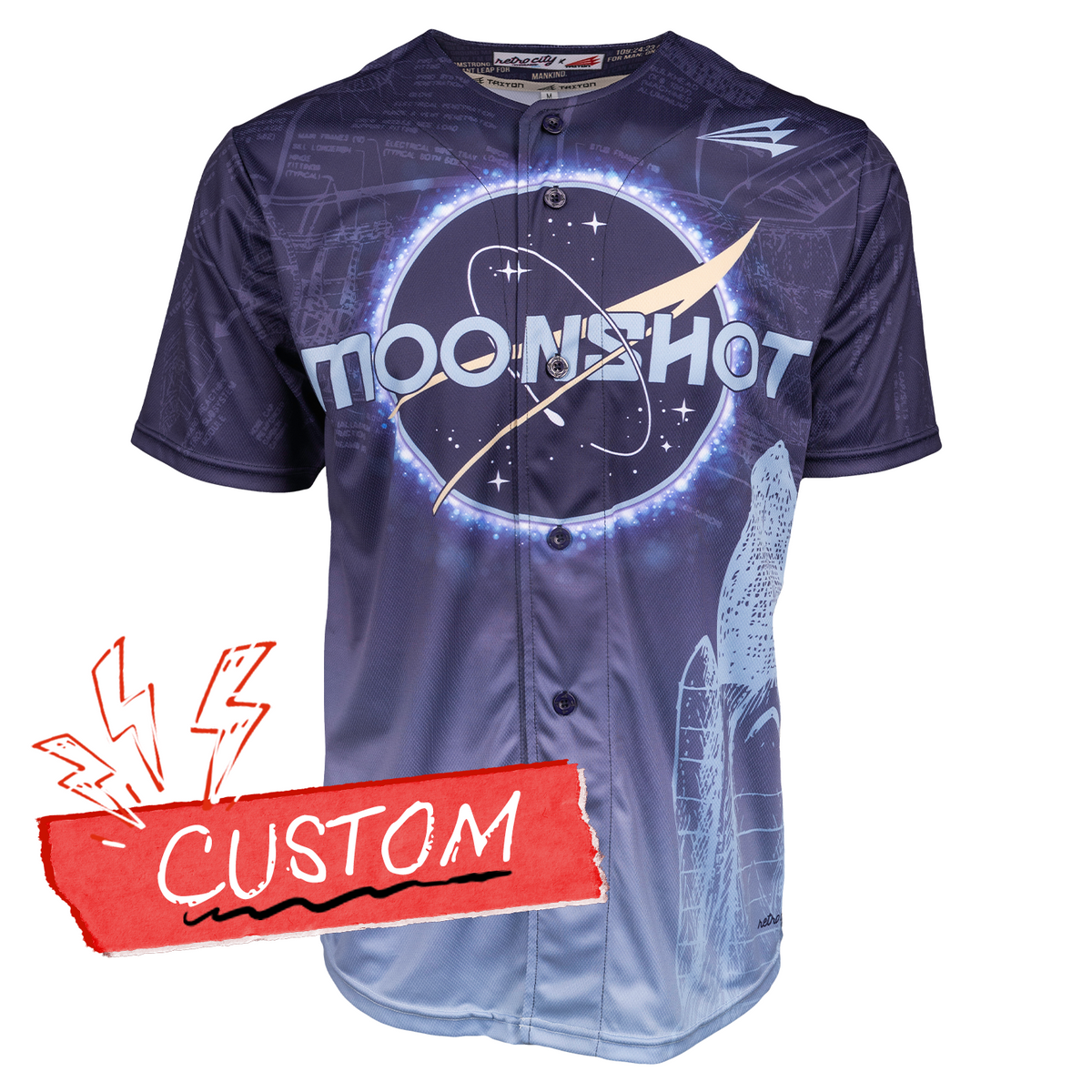Moonshot NASA Seamhead Collection Triton Baseball Lifestyle Jersey