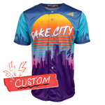 Rake City Vice City Miami Seamhead Collection Triton Baseball Lifestyle Jersey Shirt