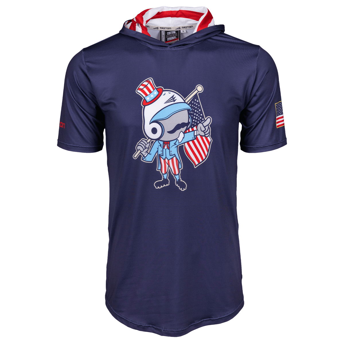 Triton Stacheman Patriot Pro Premier Shortsleeve Hoodie Pullover