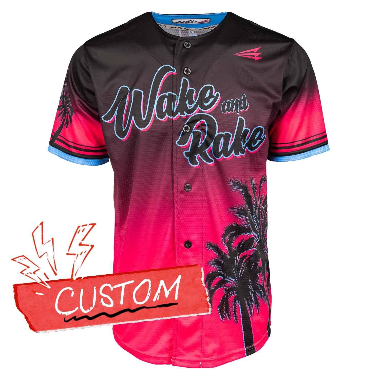 Wake and Rake Seamhead Collection Baseball Jersey