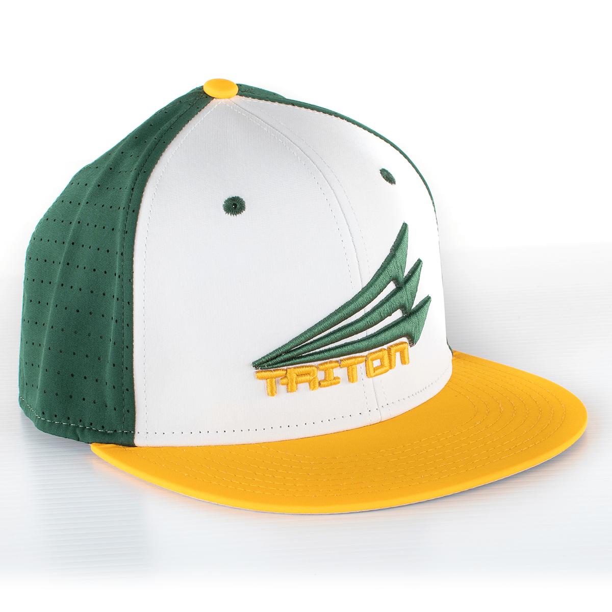 Triton Performance FlexFit Hat (Dark Green/Gold)
