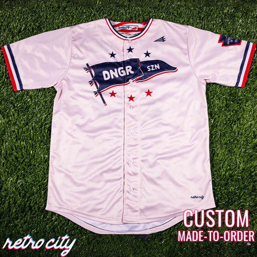 Dinger Season Seamhead Collection Baseball Jersey
