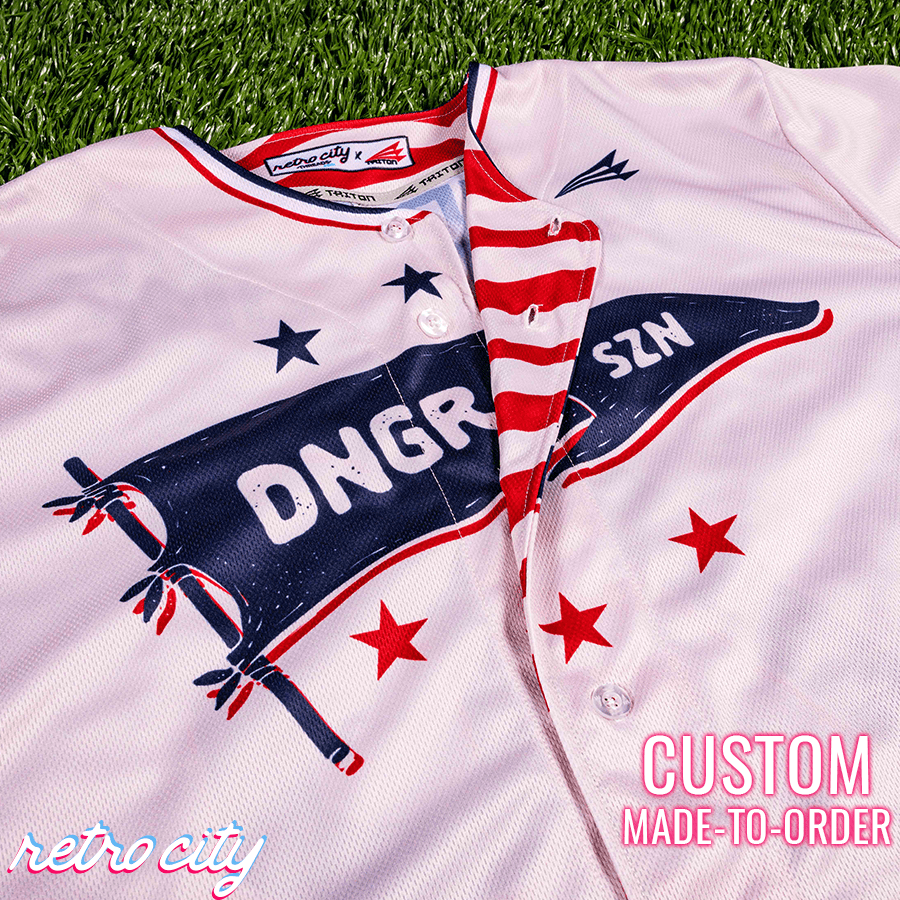 Dinger Season Seamhead Collection Baseball Jersey