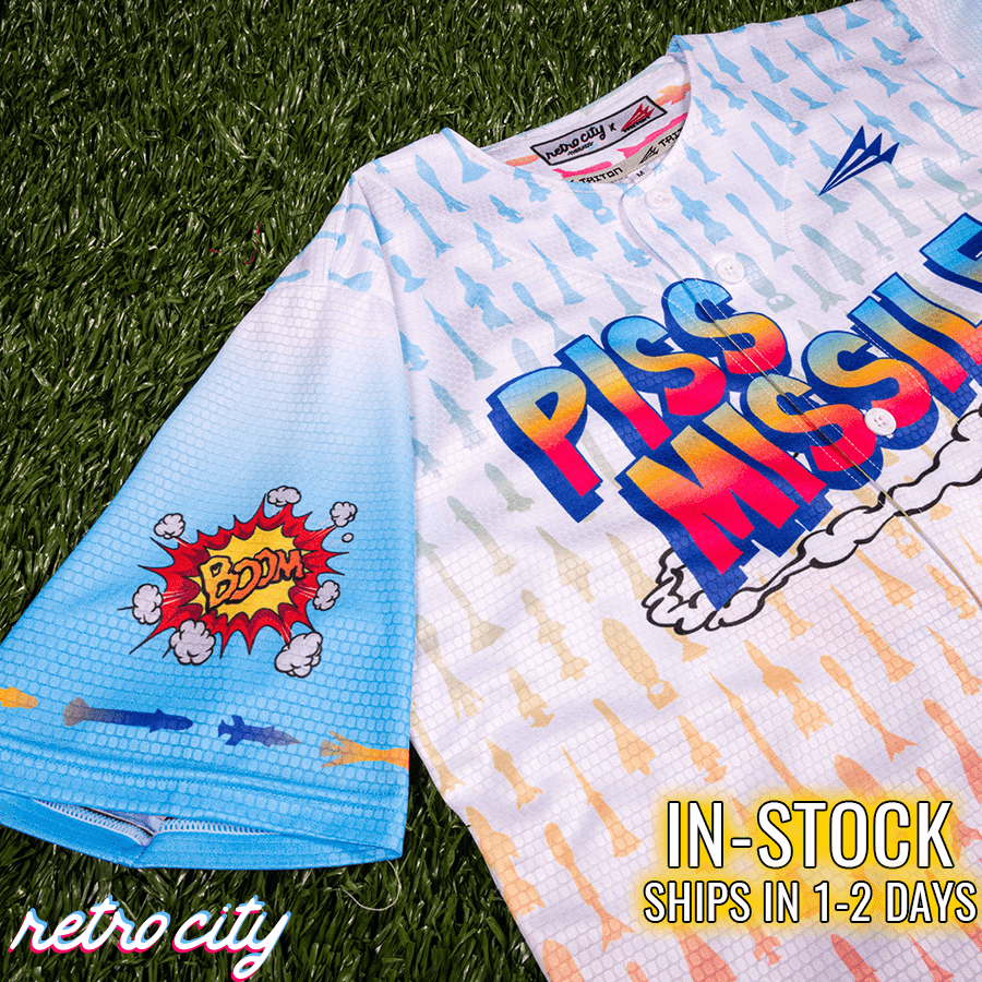 piss missle jersey, seamhead jersey, baseball jersey