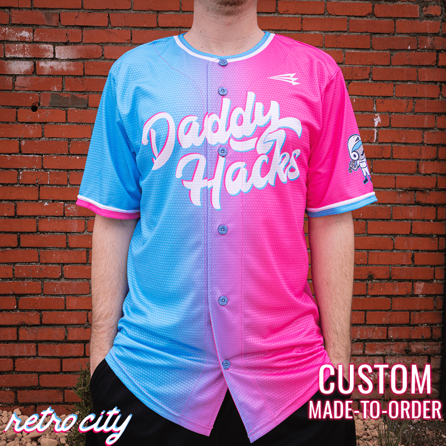 Daddy Hacks Seamhead Collection Triton Baseball Jersey Custom