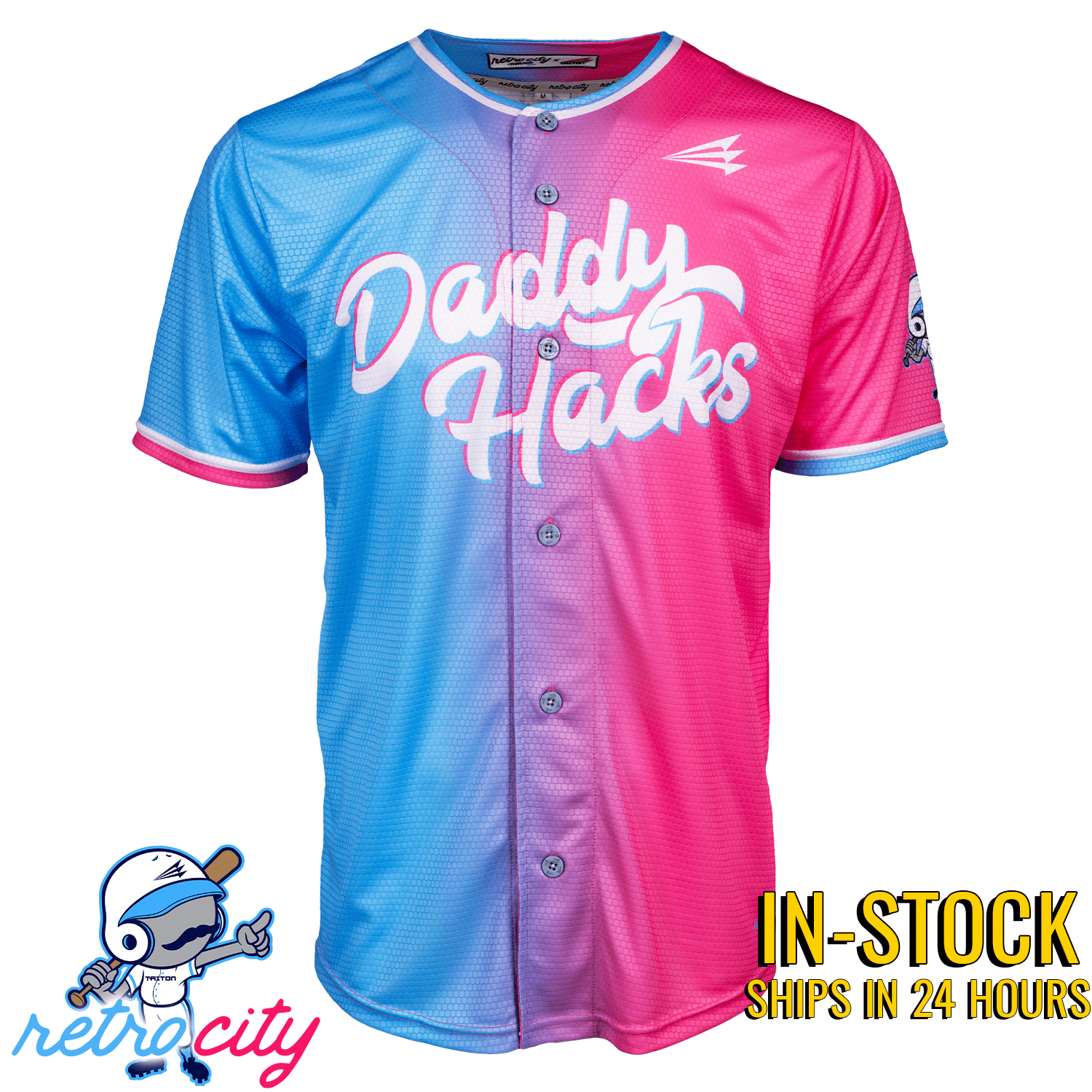 Daddy Hacks Seamhead Collection Team Triton Baseball Jersey Shirt