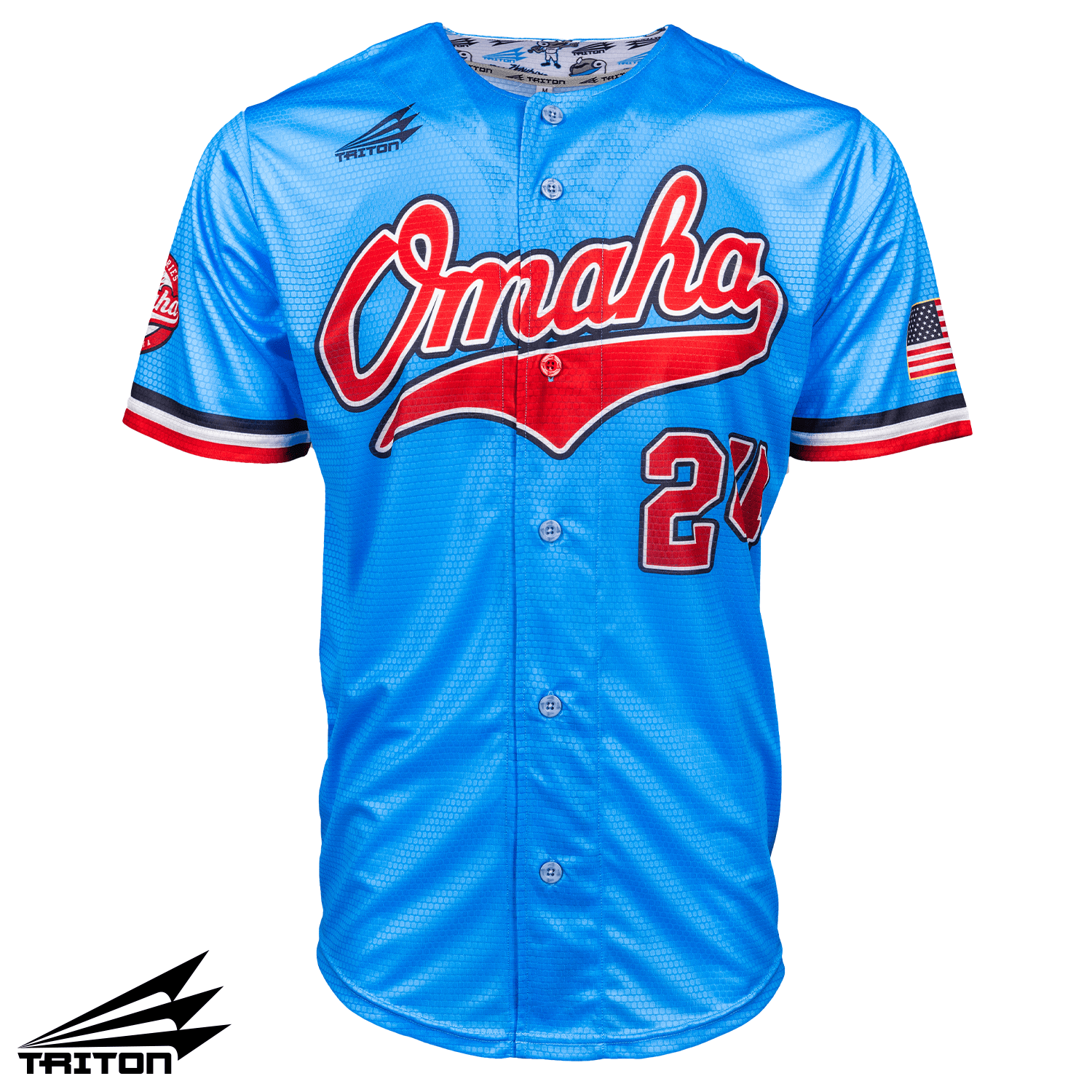 Omaha 2024 Baseball Jersey (Baby Blue) – Triton Swag Shop