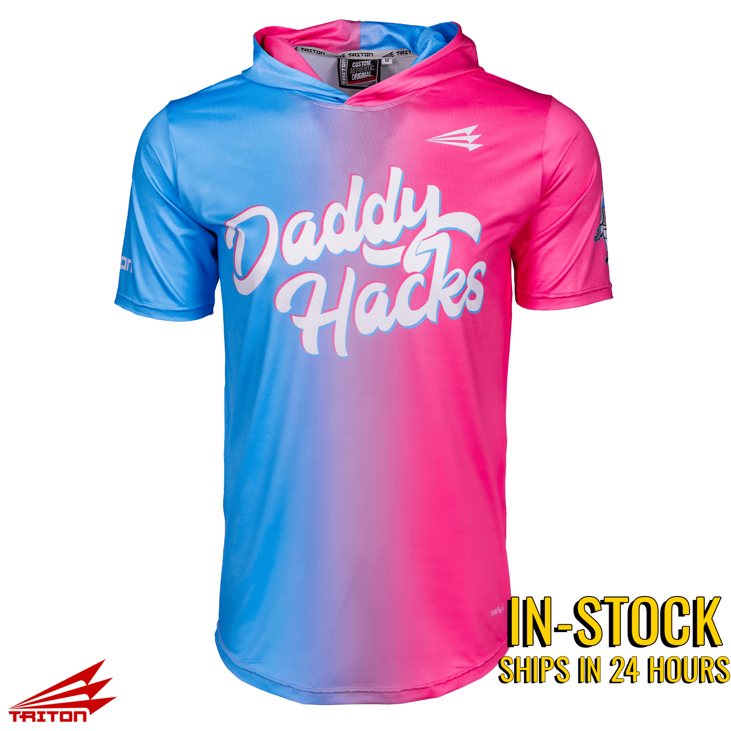 Daddy Hacks Triton Baseball Lifestyle Pullover Cotton Candy Hoodie