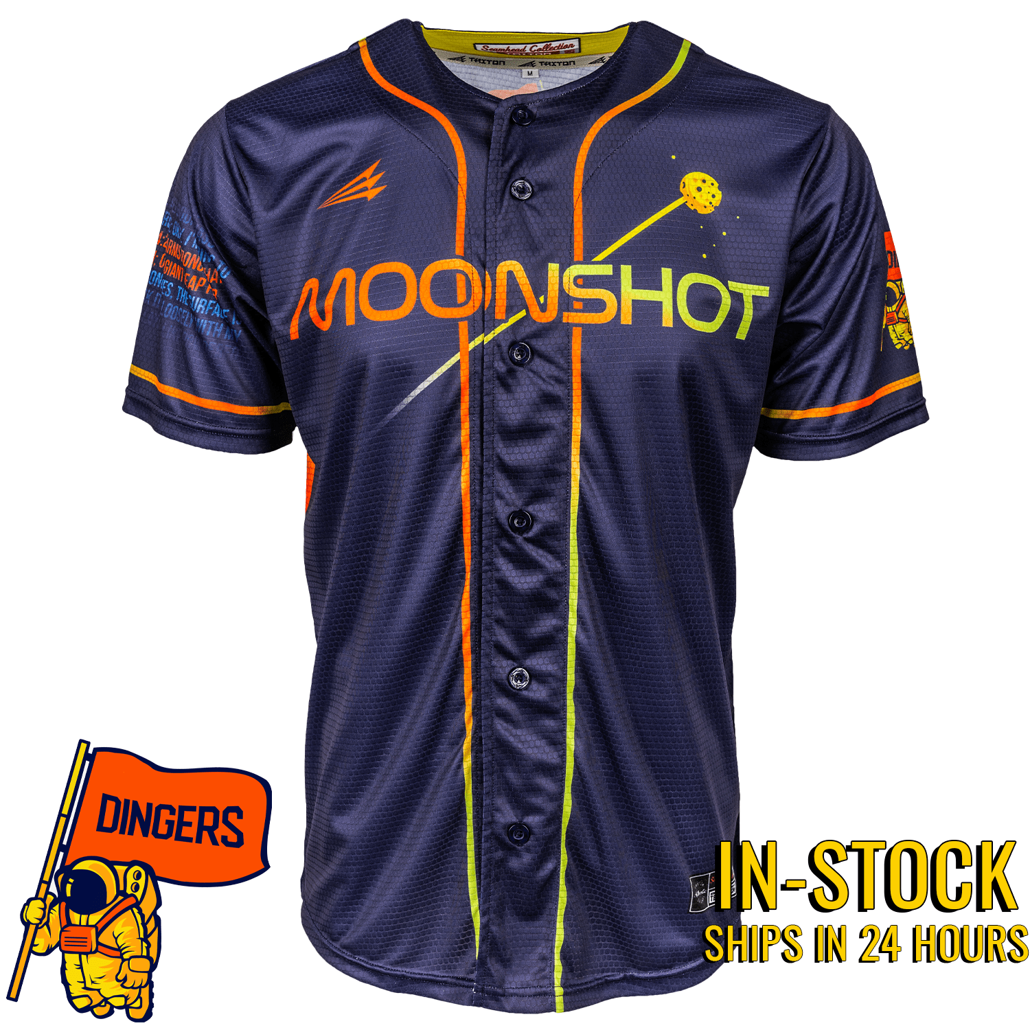 Moonshot Houston Astros Seamhead Collection Baseball Lifestyle Jersey Shirt