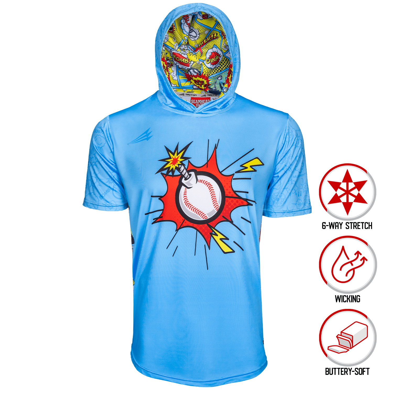 Comic Book Bombs HyperMAX Baseball Hoodie