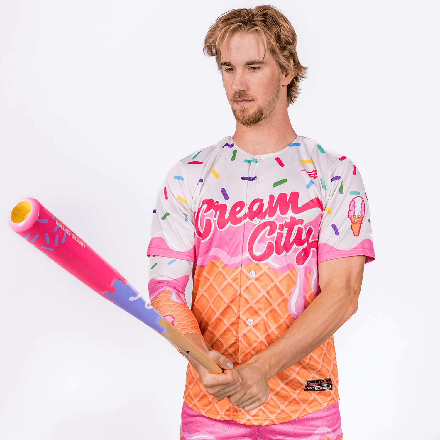 Cream City Ice Cream Lifestyle Baseball Jersey Cream City Ice Cream Lifestyle Baseball Jersey