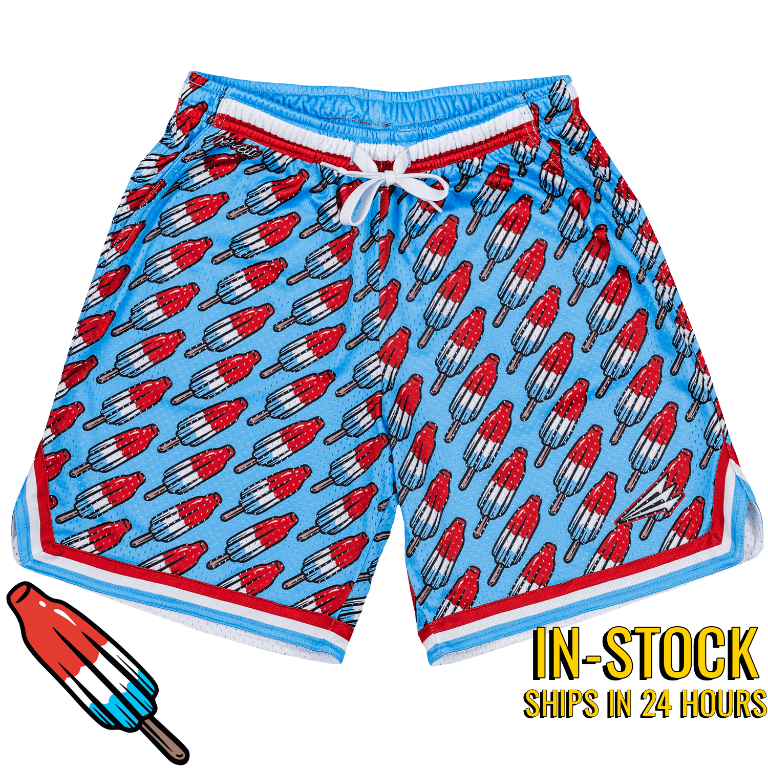 Bomb Pops Triton Retro Mesh Baseball Shorts