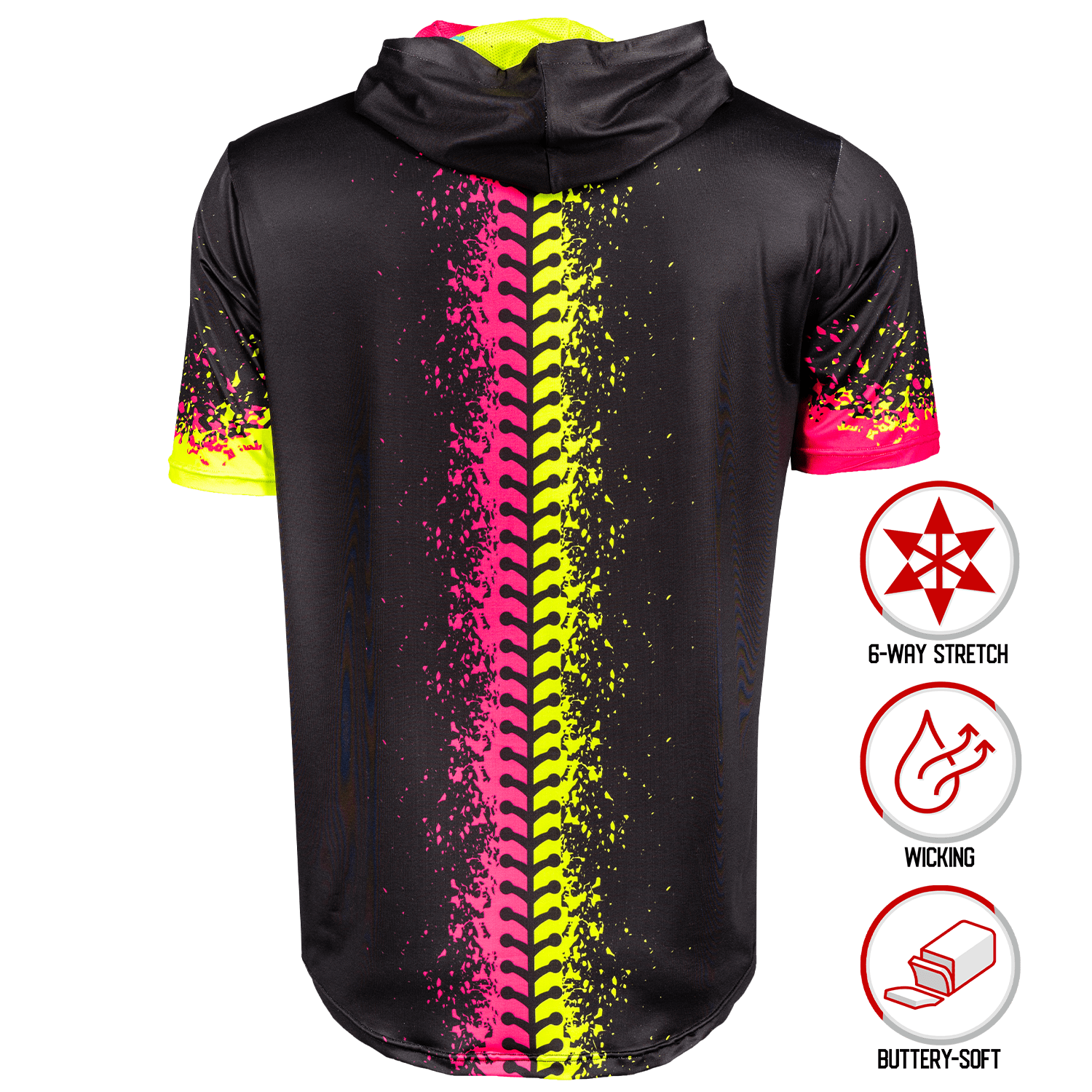 Do Damage Short Sleeve HyperMAX Baseball Hoodie