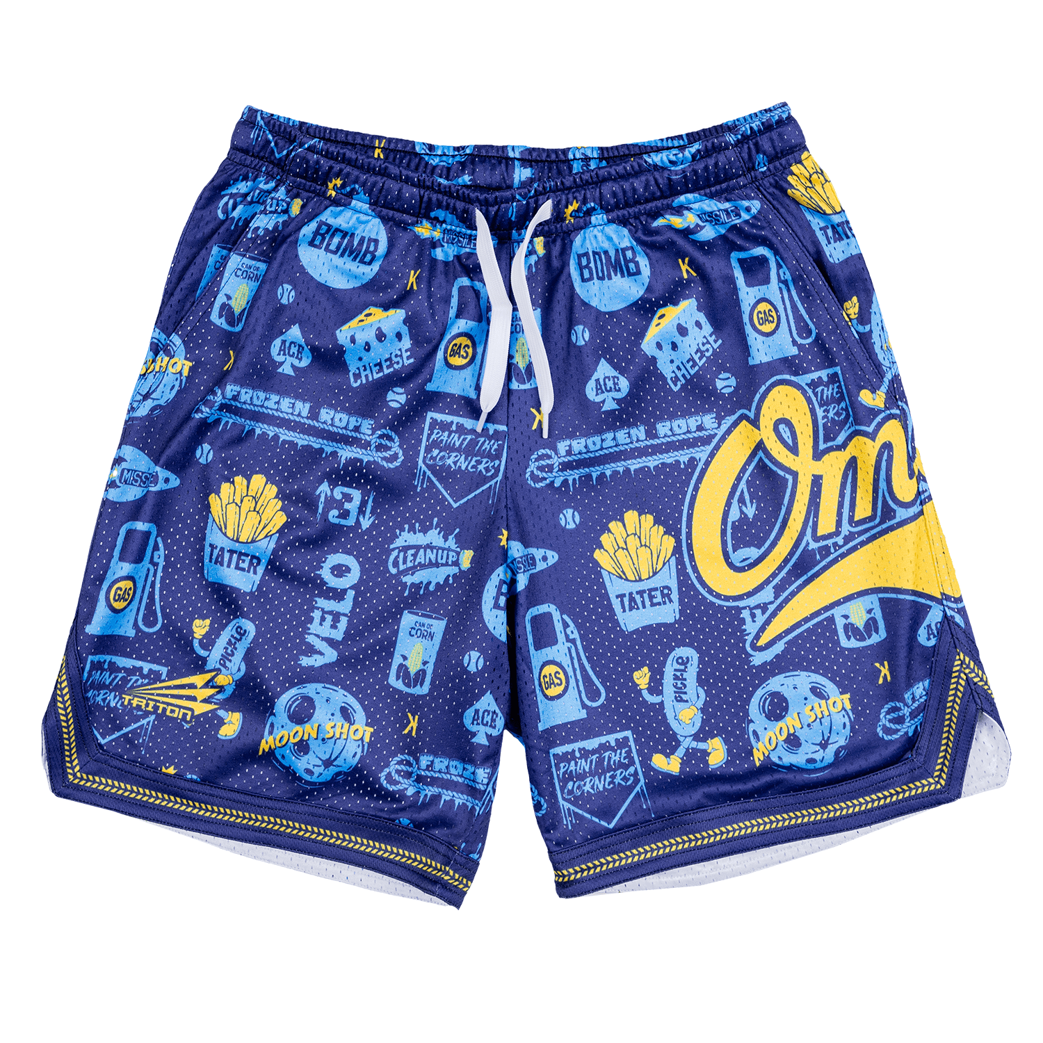 Omaha World Series Mesh Baseball Slang Shorts
