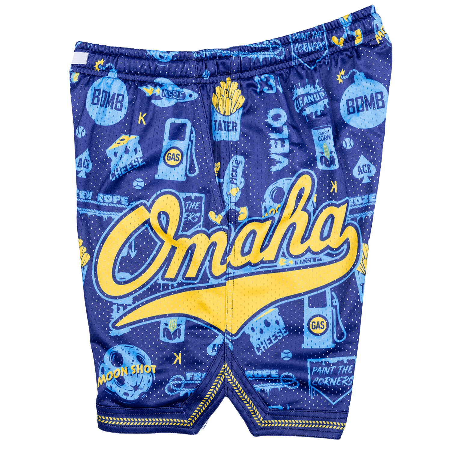 Omaha World Series Mesh Baseball Slang Shorts