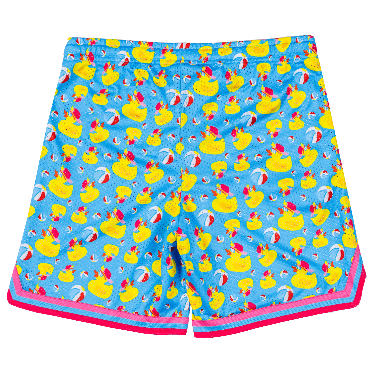 Beach Balls and Rubber Ducks Baseball Mesh Shorts
