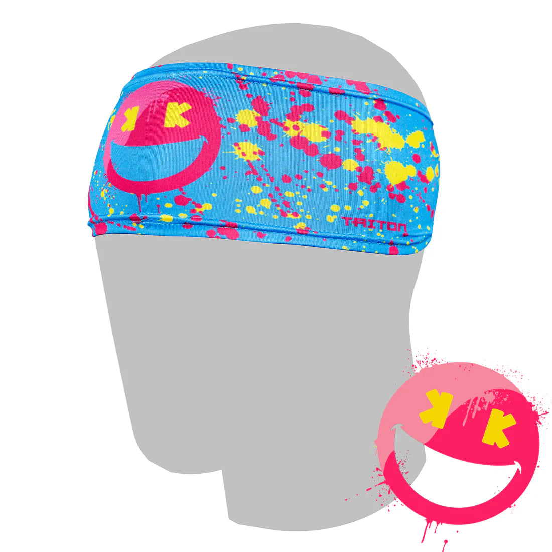 Smiley K Paint Splatter HyperMAX Baseball Headband