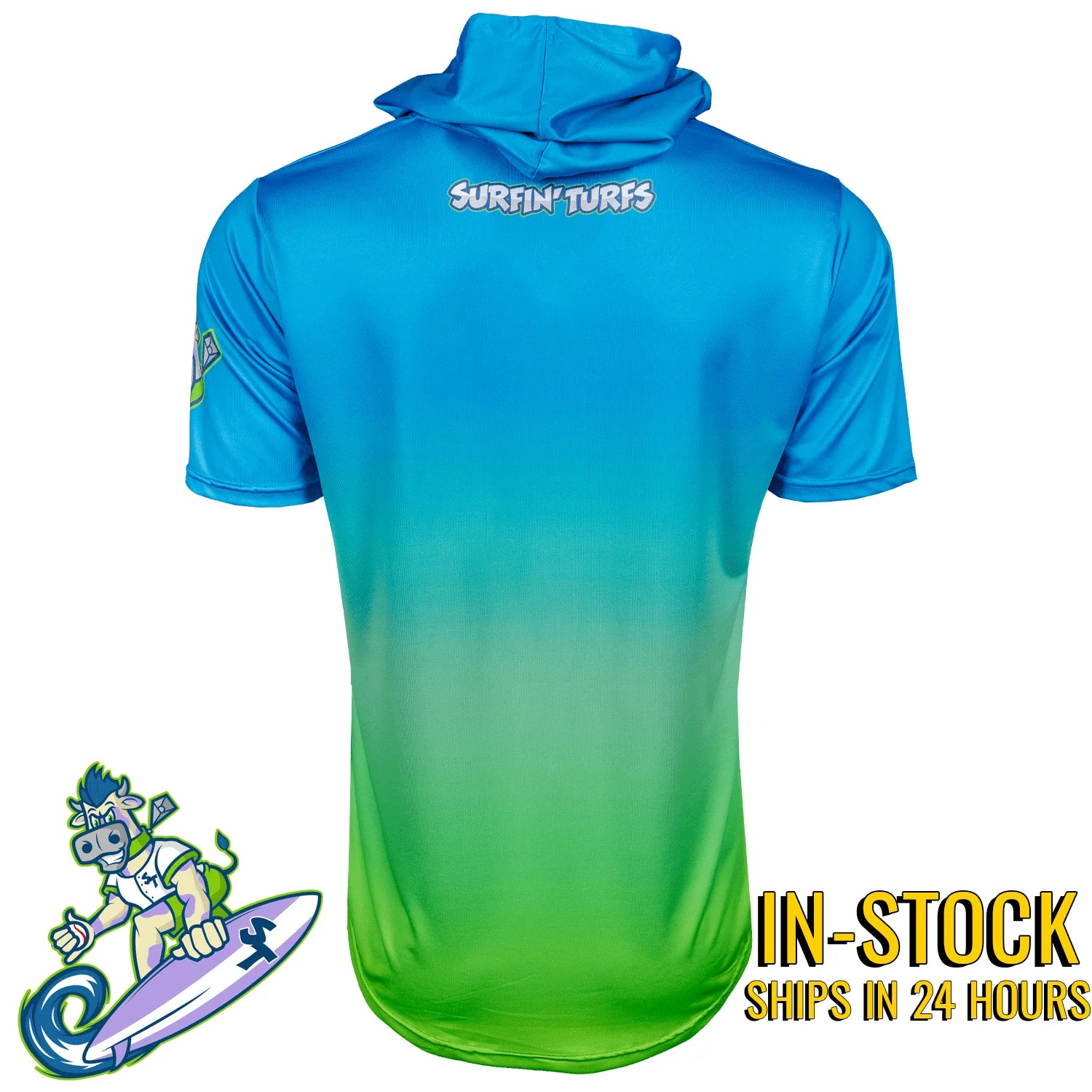 Surfin' Turfs Baseball HyperMAX Short Sleeve Hoodie
