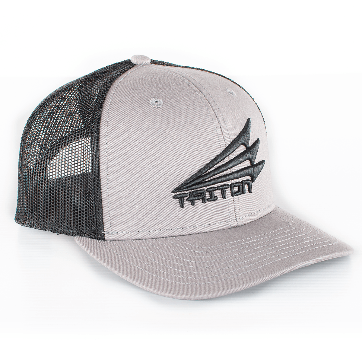 Triton Snapback Trucker Hat (Gray/Black)