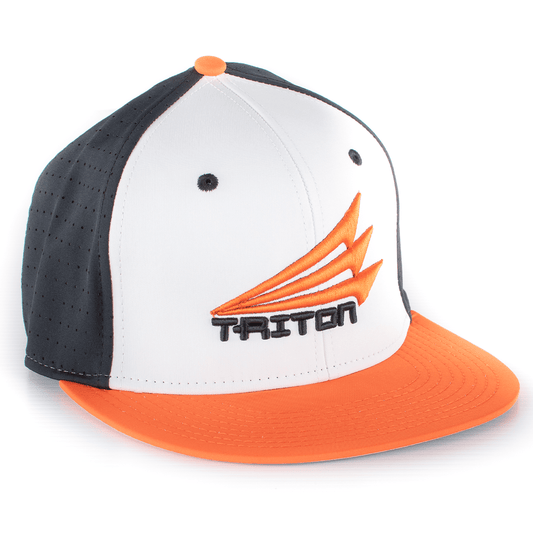 Triton Performance FlexFit Hat (Black/Orange)