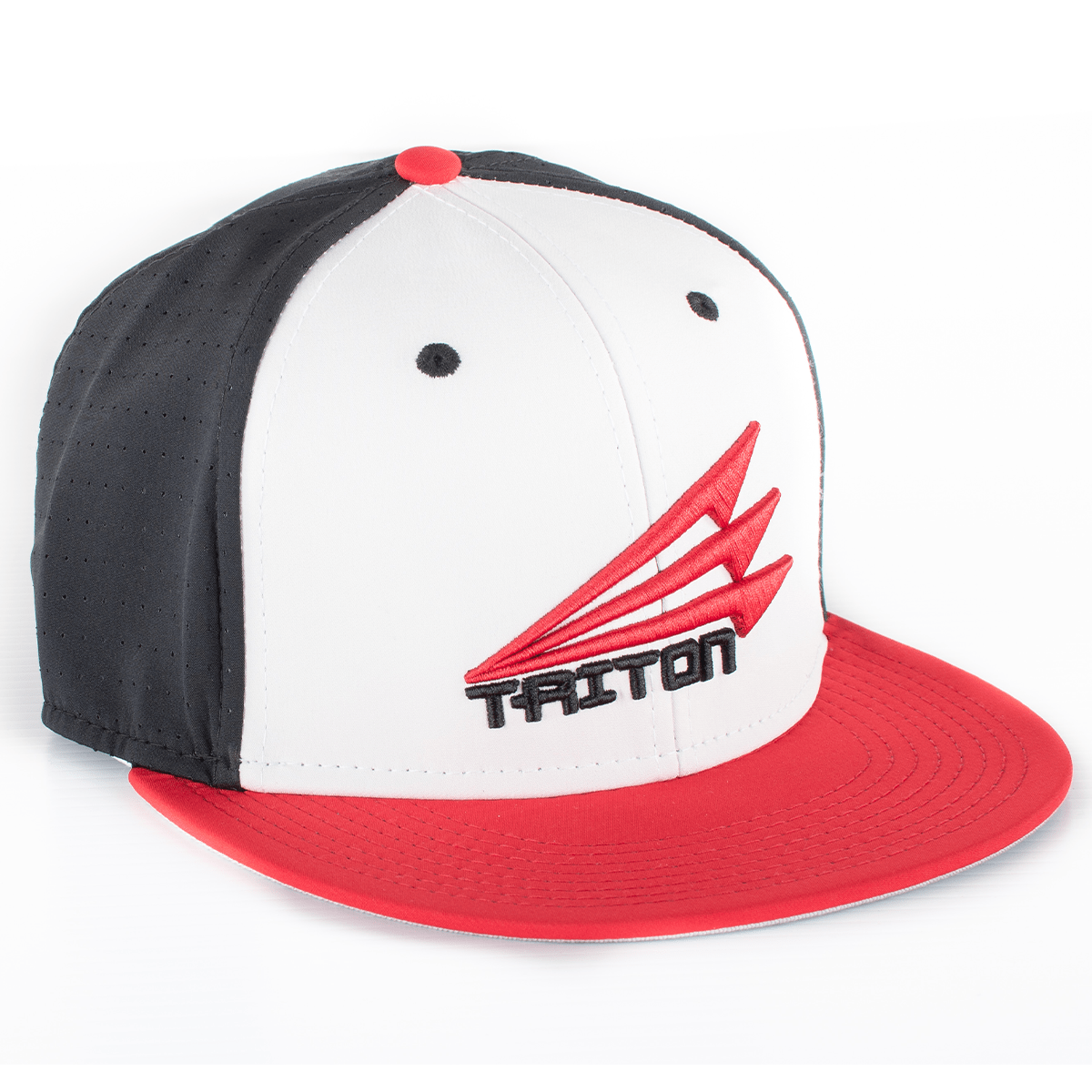 Triton Performance FlexFit Hat (Black/Red)