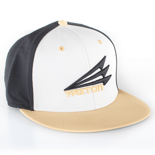 Triton Performance FlexFit Hat (Black/Vegas Gold)