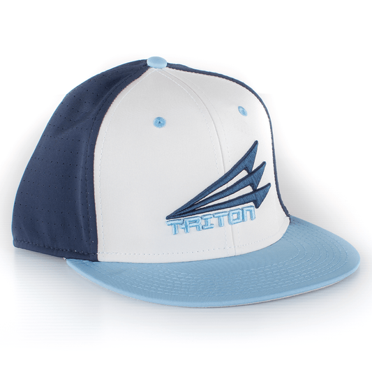 Triton Performance FlexFit Hat (Navy/Columbia)