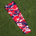 Digi Camo Navy/Red Arm Sleeve (Ships within 48 hours)