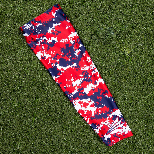 Digi Camo Navy/Red Arm Sleeve (Ships within 48 hours)