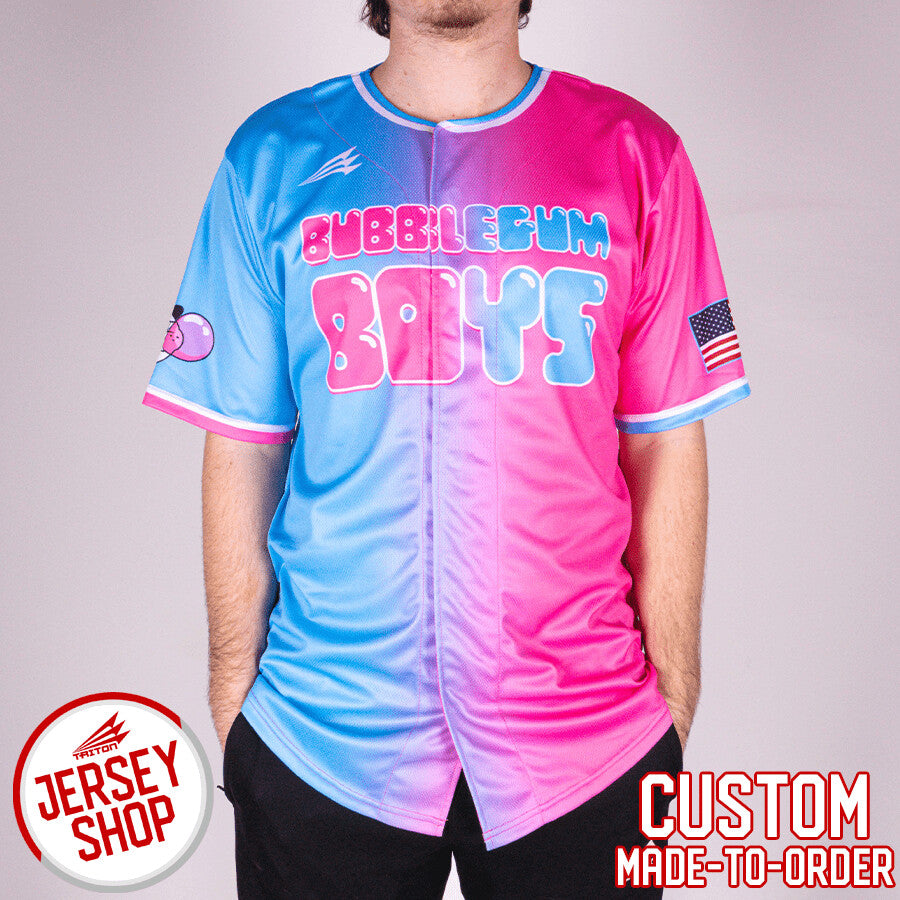 Bubblegum Boys Custom Baseball Jersey