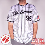 Old School Custom Baseball Jersey