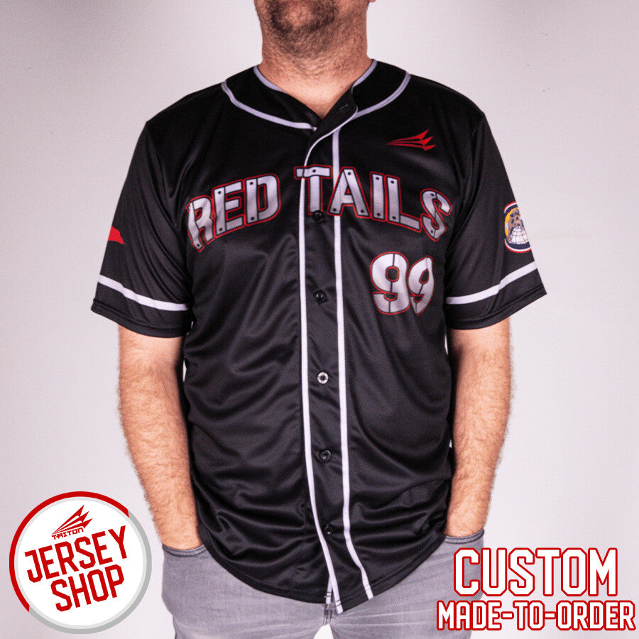 Red Tails Custom Baseball Jersey