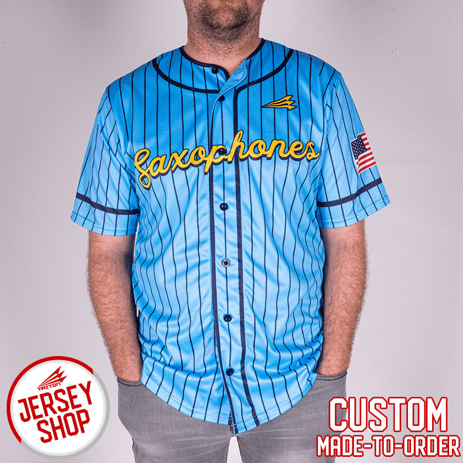 Saxophones Custom Baseball Jersey